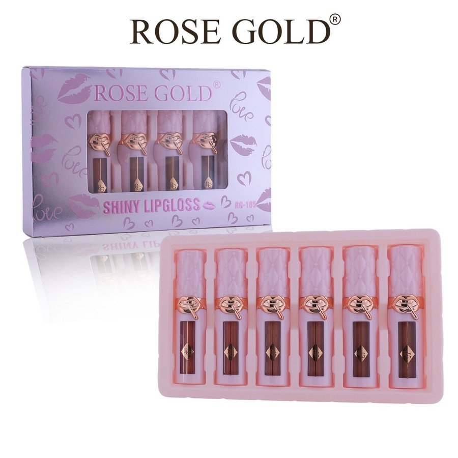 سيت ملمع الشفاه اللامع بـ 6 قطع